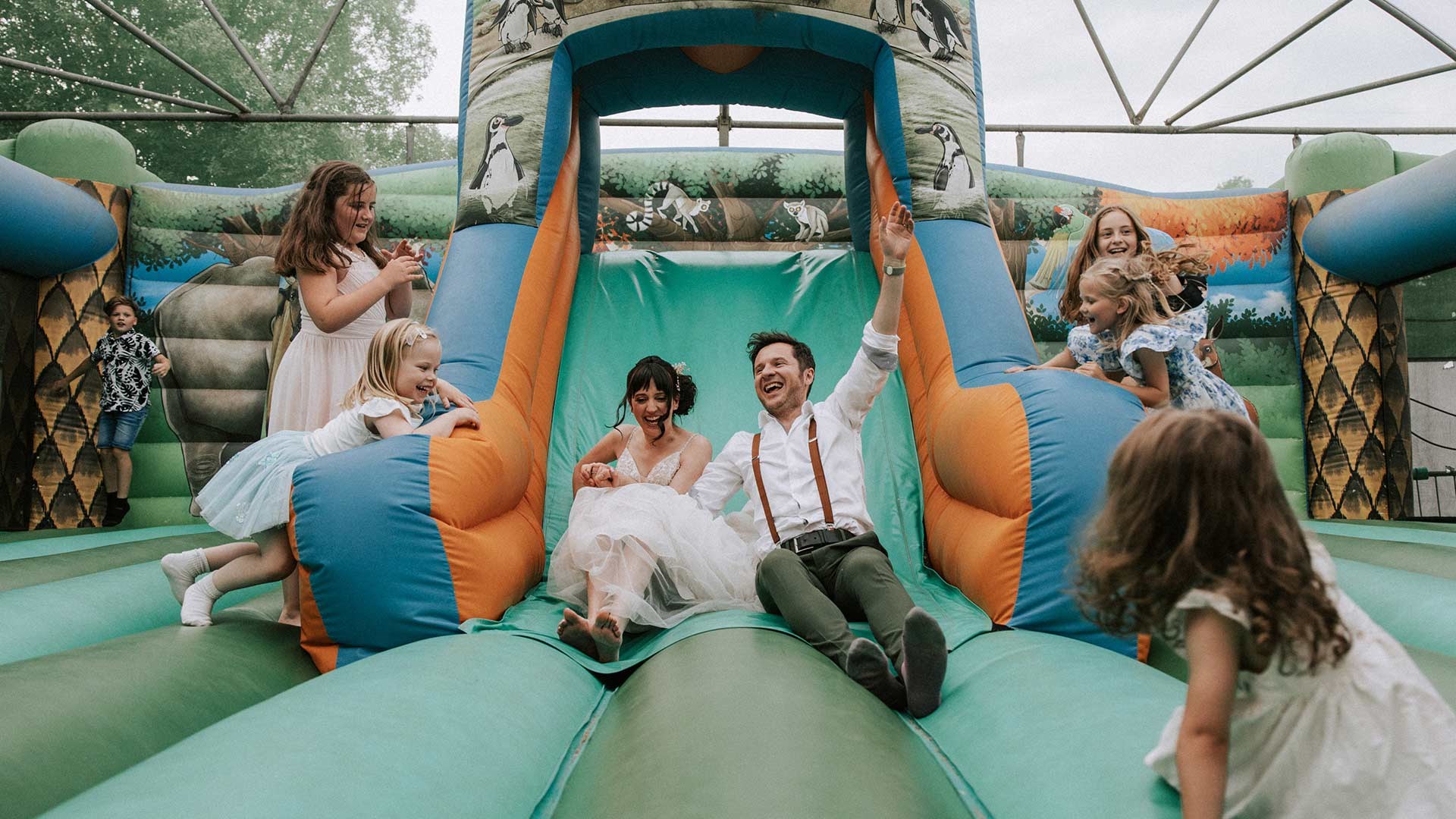 Image of wedding venue bouncy castle web res