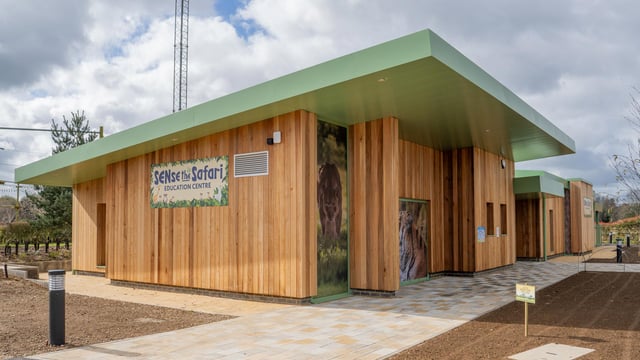 Image of exterior shot of send classroom at woburn safari park web 1920x1080