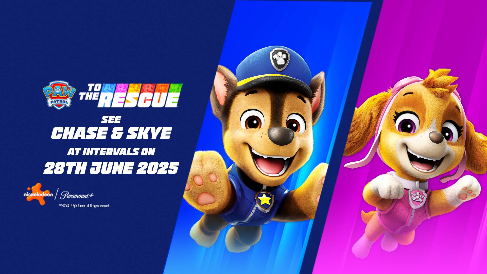 See Chase and Skye from Paw Patrol on Saturday 28th June Woburn Safari Park