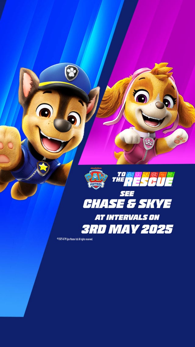 See Chase and Skye at Woburn Safari Park on Saturday 3rd May 2025